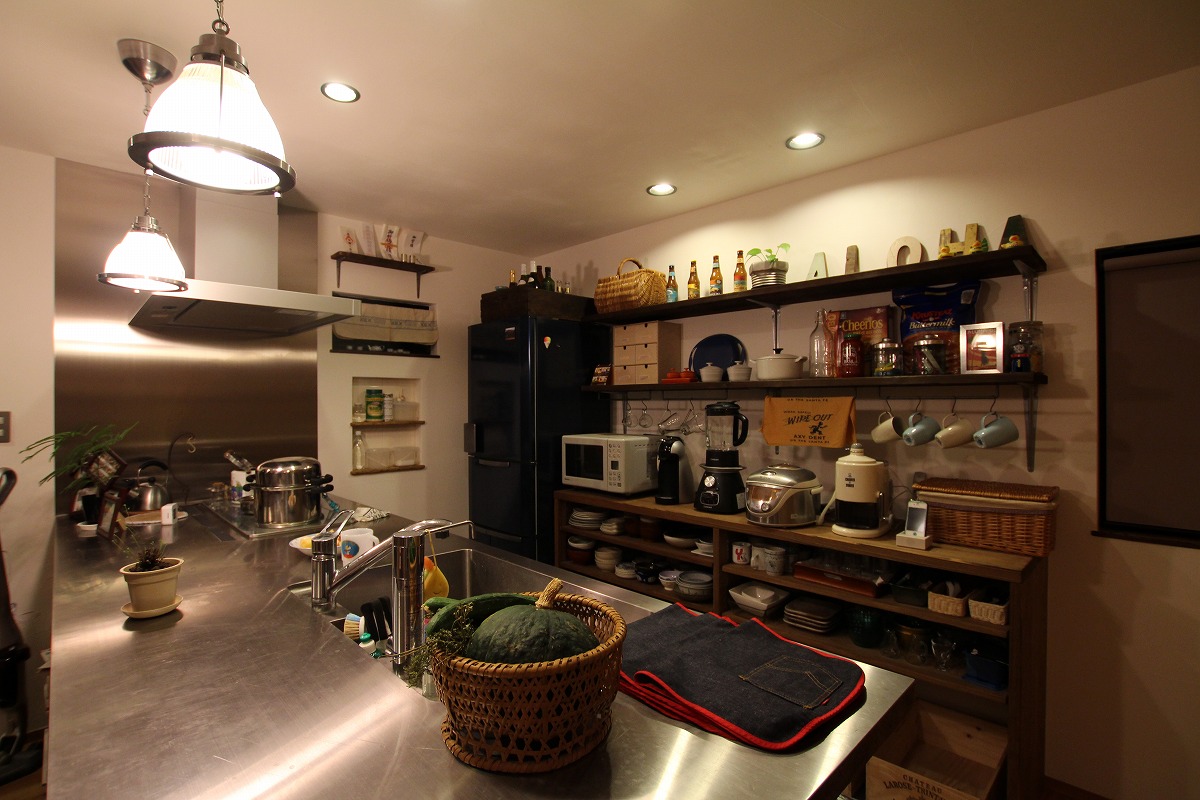 施工写真2枚目　土間のある、ラスティックハウス