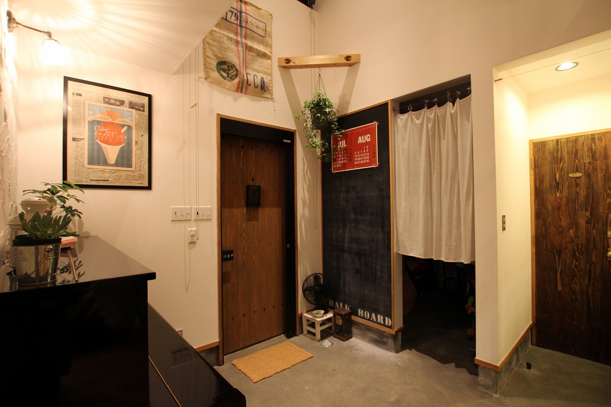 施工写真3枚目　土間のある、ラスティックハウス