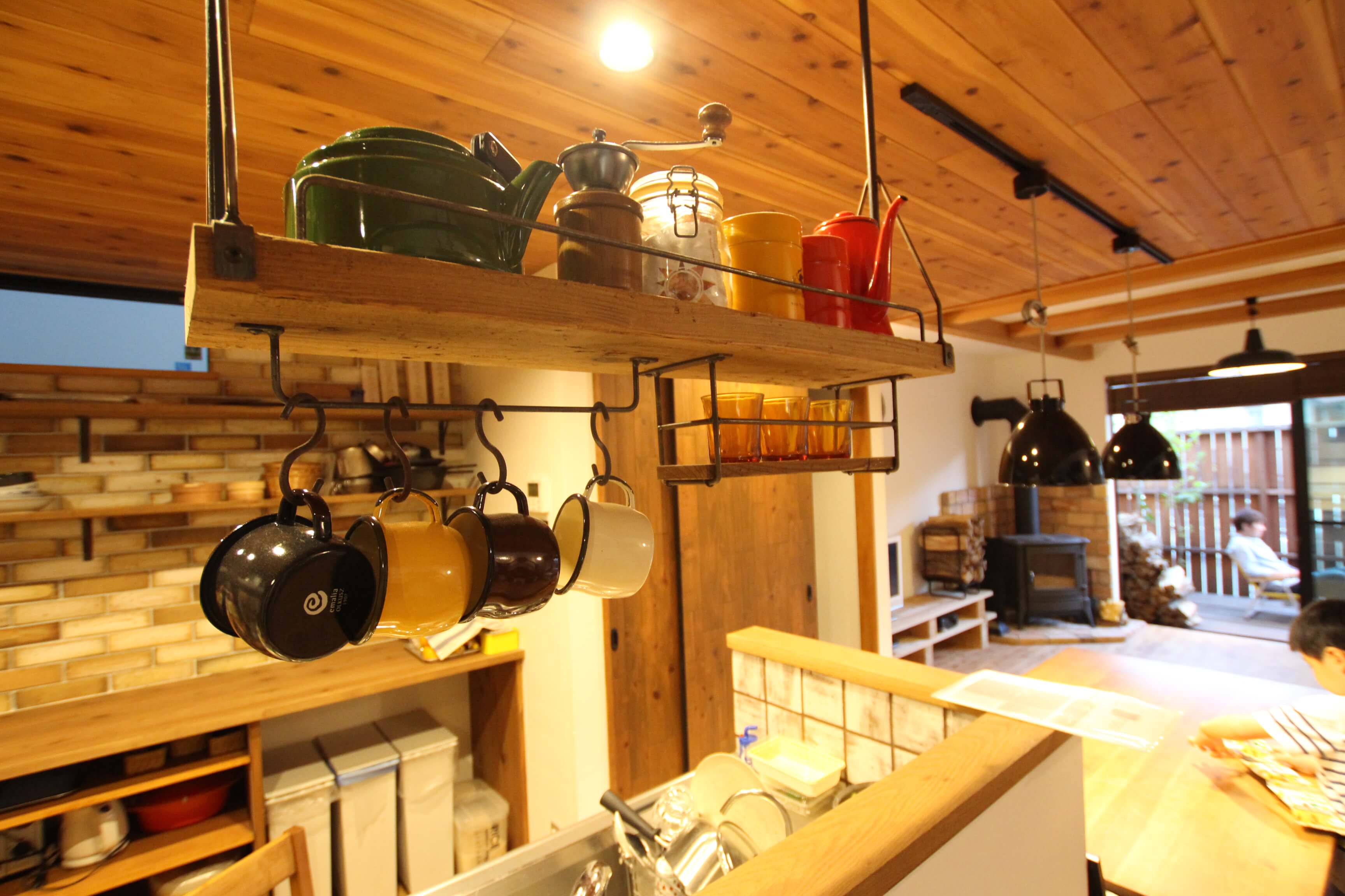 施工写真3枚目　カジュアルに暮らすログスタイルの家