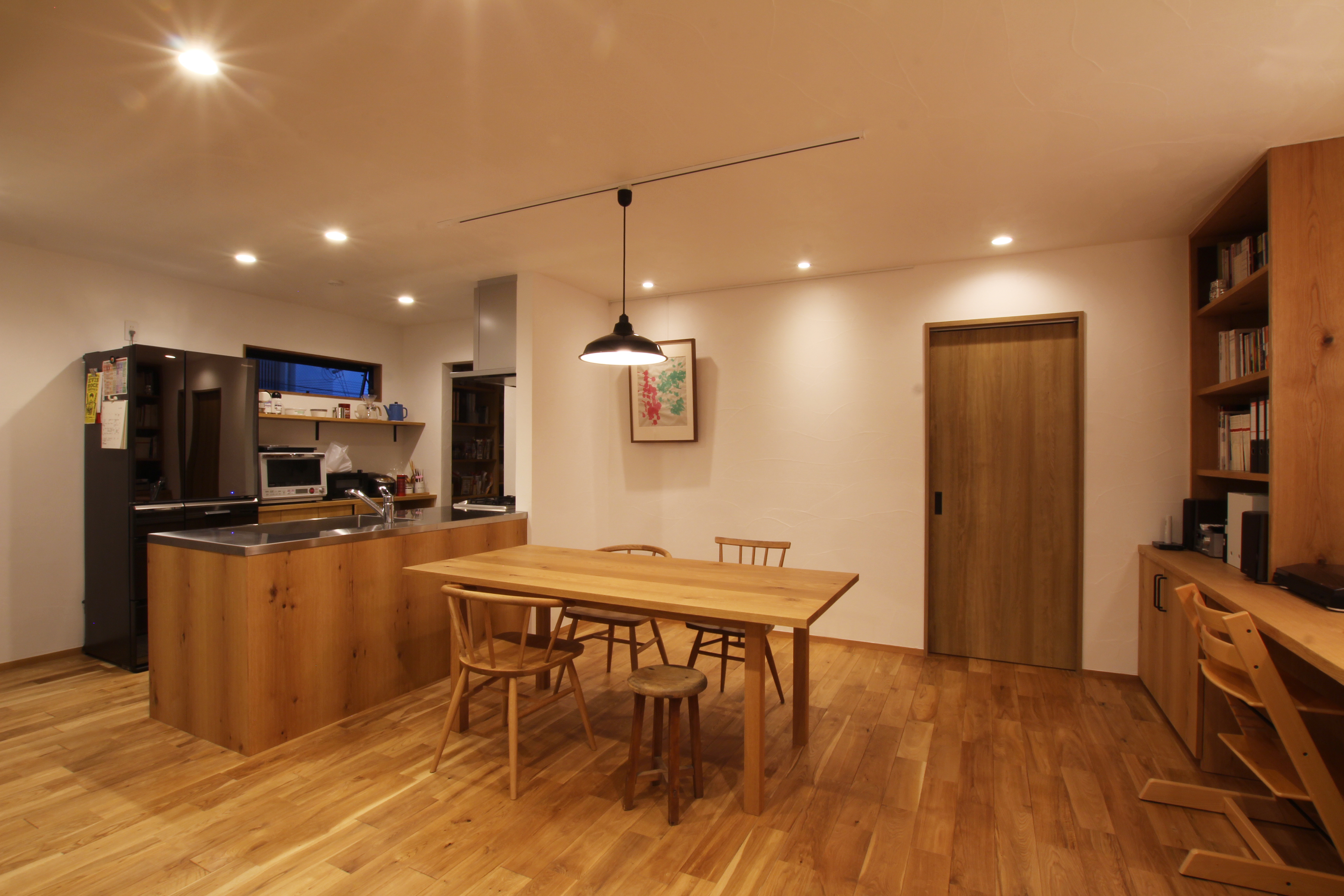 施工写真2枚目　シンプルな暮らしをつくる家 