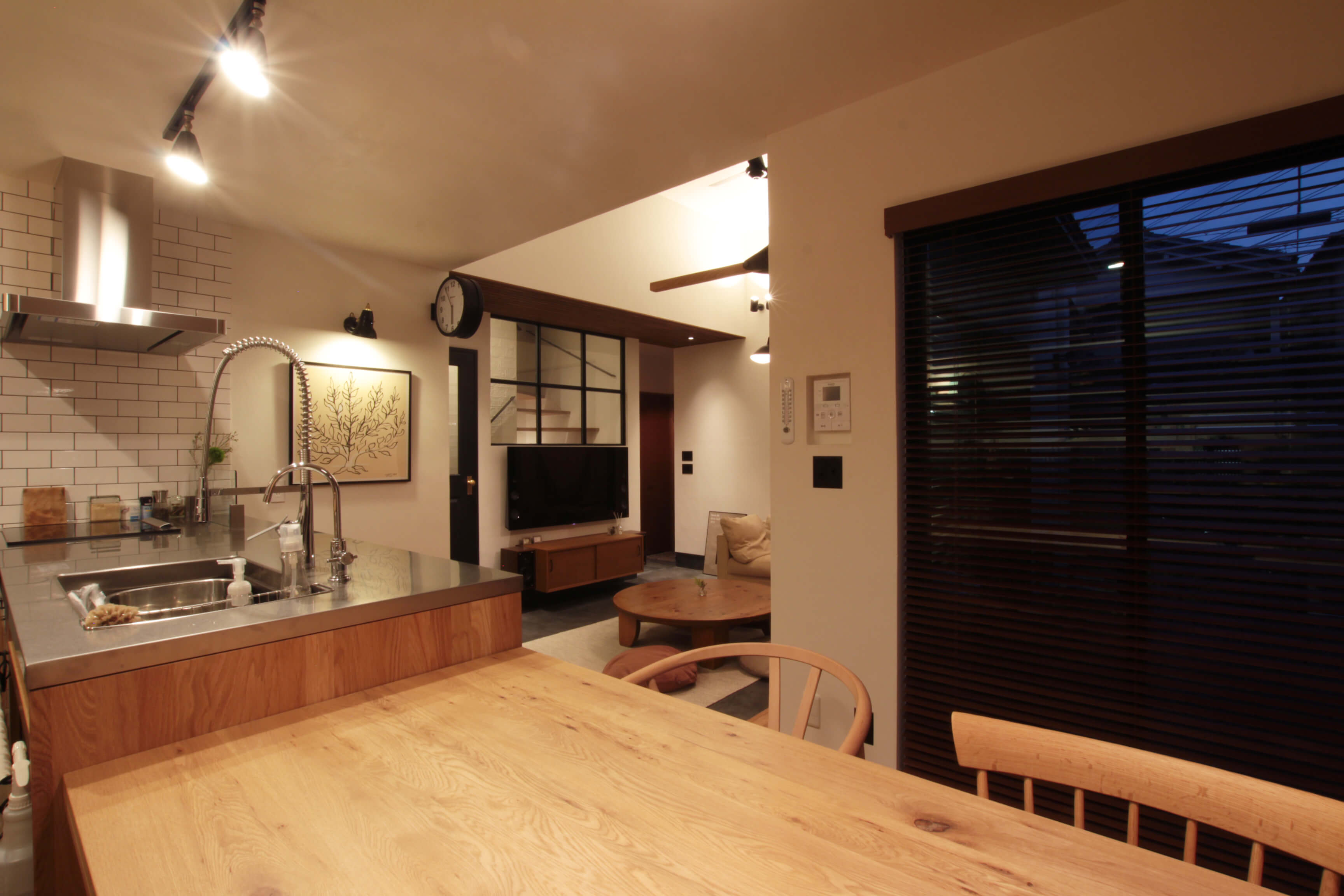 施工写真3枚目　土間のあるマニッシュスタイル 