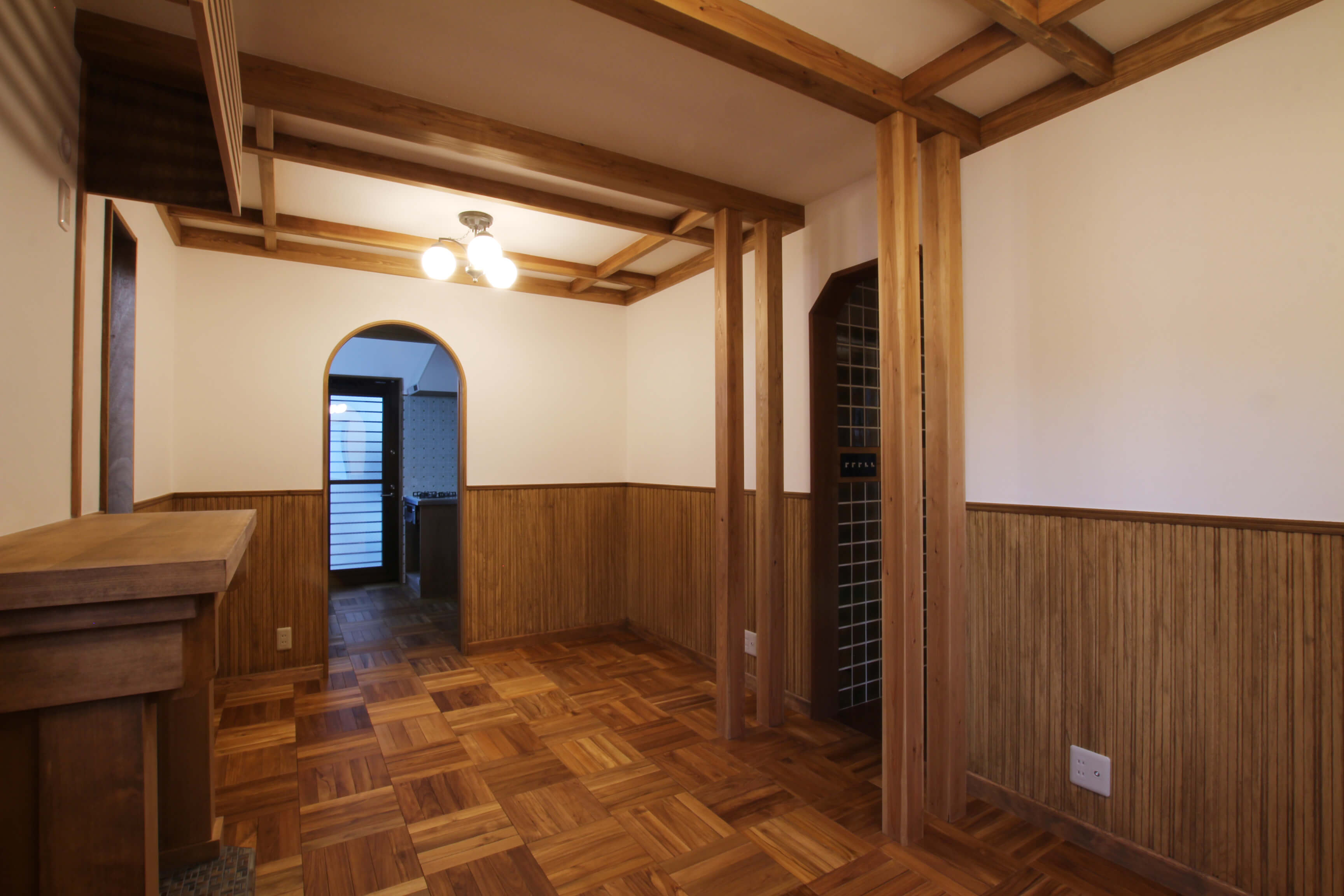 施工写真3枚目　古美を満喫する昭和モダンの家 