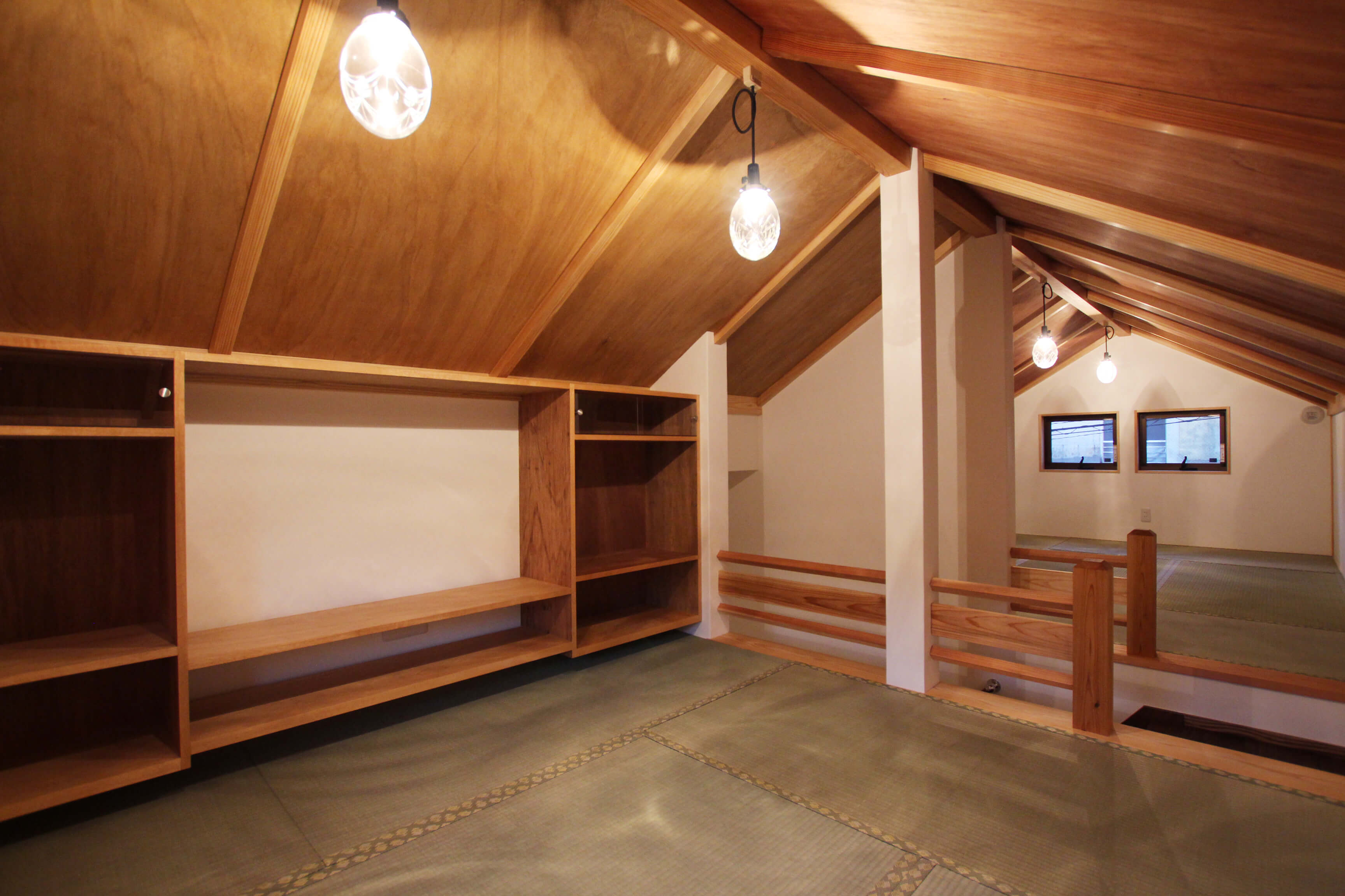 施工写真4枚目　古美を満喫する昭和モダンの家